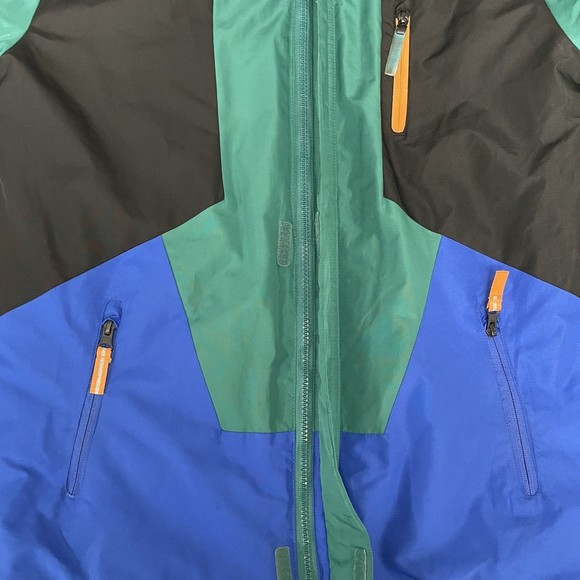 Champion Hooded Jacket Youth Large 12/14 Color Block Winter Jacket - Picture 6 of 11